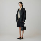 SIOT4190 Fake Leather Half Jacket_Black