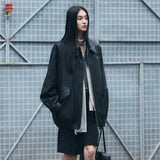 SIOT4190 Fake Leather Half Jacket_Black
