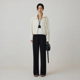 SIOT4191 High Neck Shirring Blouson_Cream
