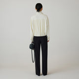SIOT4191 High Neck Shirring Blouson_Cream