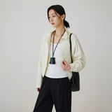 SIOT4191 High Neck Shirring Blouson_Cream