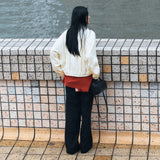 SIOT4191 High Neck Shirring Blouson_Cream