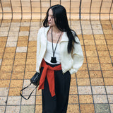 SIOT4191 High Neck Shirring Blouson_Cream