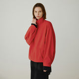 SIOT4192 Oversized Windbreaker_Red