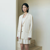 SIOT4195 Lounge Soft Blazer_Light Beige