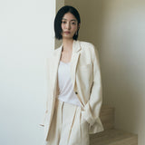 SIOT4195 Lounge Soft Blazer_Light Beige