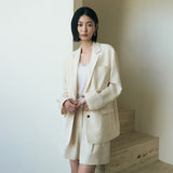 SIOT4195 Lounge Soft Blazer_Light Beige