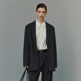 SIOT4200 Gentle Tailored Blazer_Charcoal