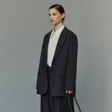 SIOT4200 Gentle Tailored Blazer_Charcoal