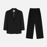 SI Gentle Tailored Blazer Set_Black
