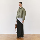 SIOT4201 Volume Padded Bomber Jacket_Light khaki