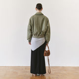 SIOT4201 Volume Padded Bomber Jacket_Light khaki