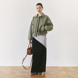 SIOT4201 Volume Padded Bomber Jacket_Light khaki