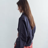 SIOT4201 Volume Padded Bomber Jacket_Midnight charcoal