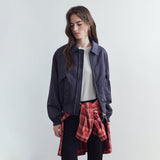 SIOT4201 Volume Padded Bomber Jacket_Midnight charcoal