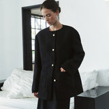 SIOT4204 Oversized Atelier Tweed Jacket_Black