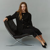 SIOT4204 Oversized Atelier Tweed Jacket_Black