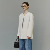 SIOT4204 Oversized Atelier Tweed Jacket_Ivory