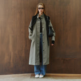 SIOT4205 Field Trench Long Coat_Khaki gray