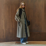 SIOT4205 Field Trench Long Coat_Khaki gray