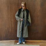 SIOT4205 Field Trench Long Coat_Khaki gray