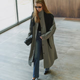 SIOT4205 Field Trench Long Coat_Khaki gray