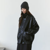 SIOT4208 Edit Leather Jacket_Black