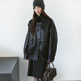 SIOT4208 Edit Leather Jacket_Black