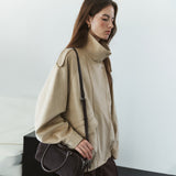 SIOT4209 Edit Suede Jacket_Ash beige