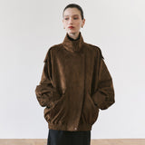SIOT4209 Edit Suede Jacket_Khaki brown
