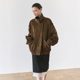 SIOT4209 Edit Suede Jacket_Khaki brown