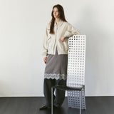 SIOT4212 Washed Bomber Jacket_Dust cream