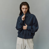 SIOT4212 Washed Bomber Jacket_Navy