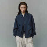 SIOT4212 Washed Bomber Jacket_Navy