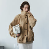 SIOT4213 Suede High-Neck Blouson_Beige