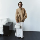 SIOT4213 Suede High-Neck Blouson_Beige