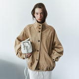 SIOT4213 Suede High-Neck Blouson_Beige