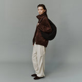 SIOT4213 Suede High-Neck Blouson_Brown