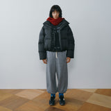 SIOT4214 Duck Down Retro Cropped Puffer_Black