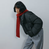 SIOT4214 Duck Down Retro Cropped Puffer_Black