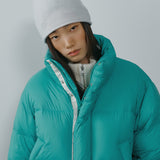 SIOT4214 Duck Down Retro Cropped Puffer_Emerald
