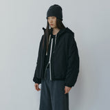 SIOT4216 Thinsulate Shirred Hooded Puffer_Black