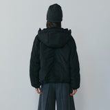 SIOT4216 Thinsulate Shirred Hooded Puffer_Black