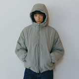 SIOT4216 Thinsulate Shirred Hooded Puffer_Khaki