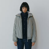 SIOT4216 Thinsulate Shirred Hooded Puffer_Khaki