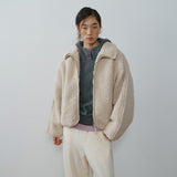 SIOT4220 Faux Shearling High-Neck Zip-Up_Cream