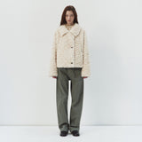 SIOT4223 Soft Shearling Fur Jacket_Cream