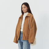 SIOT4226 Handmade Minimal Blouson_Camel