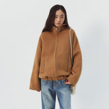 SIOT4226 Handmade Minimal Blouson_Camel