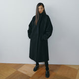 SIOT4227 Handmade Wing-Sleeve Long Coat_Melange black